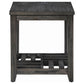 Cliffview - 1-Shelf Square Wood Side End Table - Gray