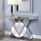 Noralie - Accent Table - Mirrored & Faux Diamonds - 31"