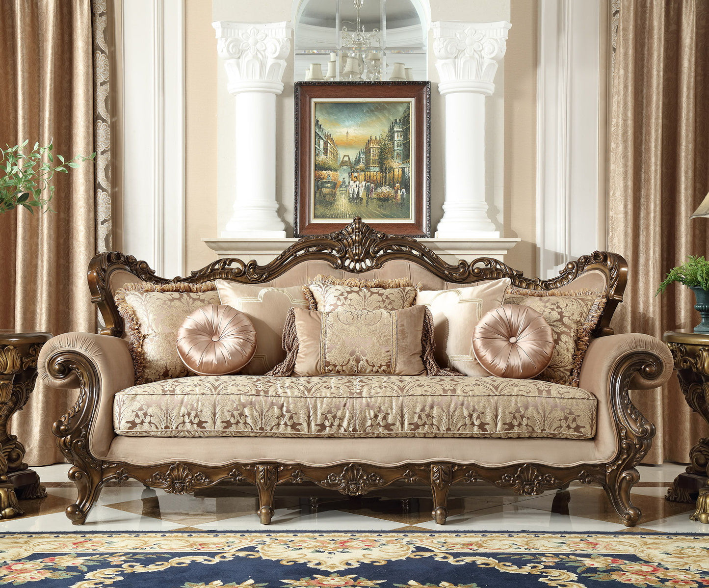 HD-6935 - 3 Piece Sofa Set - Bronze