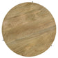 Pilar - Round Solid Wood Top Coffee Table - Natural And Black