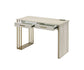 Tyeid - Desk - Antique White & Gold Finish