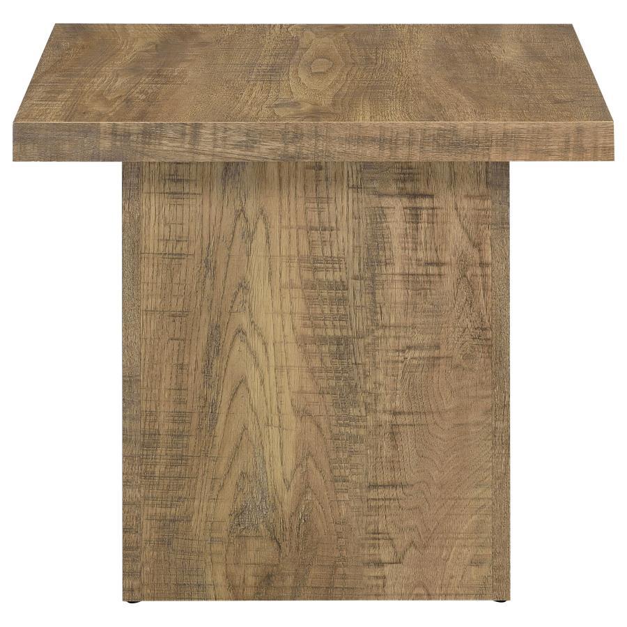 Devar - Square Engineered Wood End Table - Mango