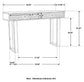 Draco - 2-Drawer Console Table Hand Carved Details - Natural