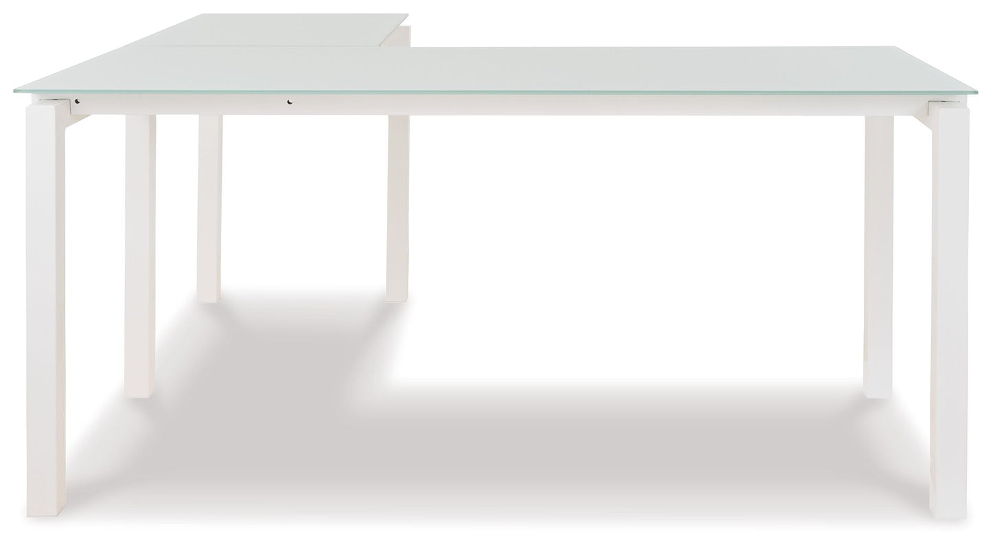 Baraga - White - L-desk