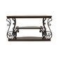 Laney - Sofa Table - Deep Merlot And Clear