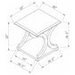 Shelly - C-Shaped Base End Table - Cappuccino