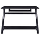 Mallet - Computer Desk With Bottom Shelf - Black