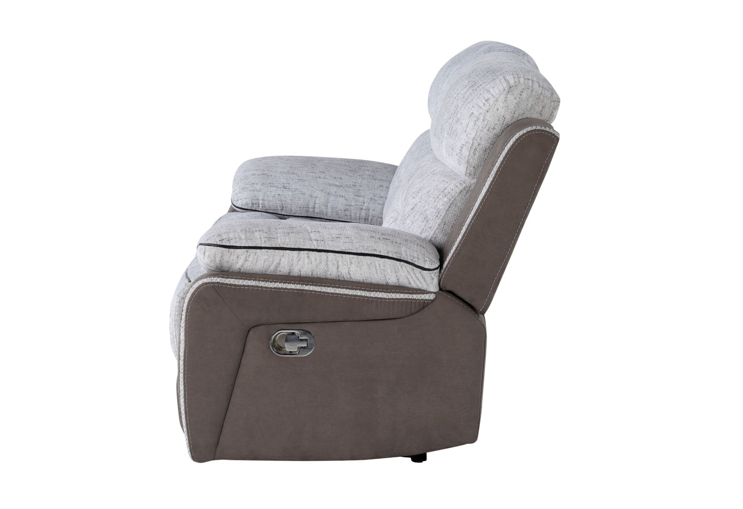 U5050 - Reclining Loveseat - Dark Gray / Light Gray