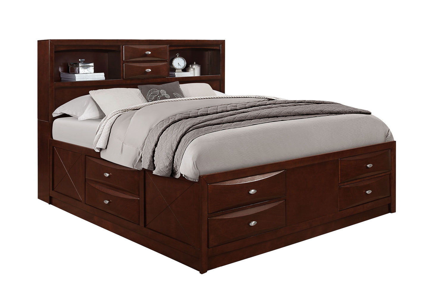 Linda - King Bed - Merlot