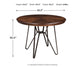 Centiar - Two-tone Brown - Round Dining Room Table