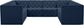 Tuft - Modular Sectional 8 Piece - Navy - Fabric