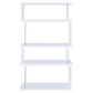 Emelle - 4-Shelf Glass Panel Bookshelf