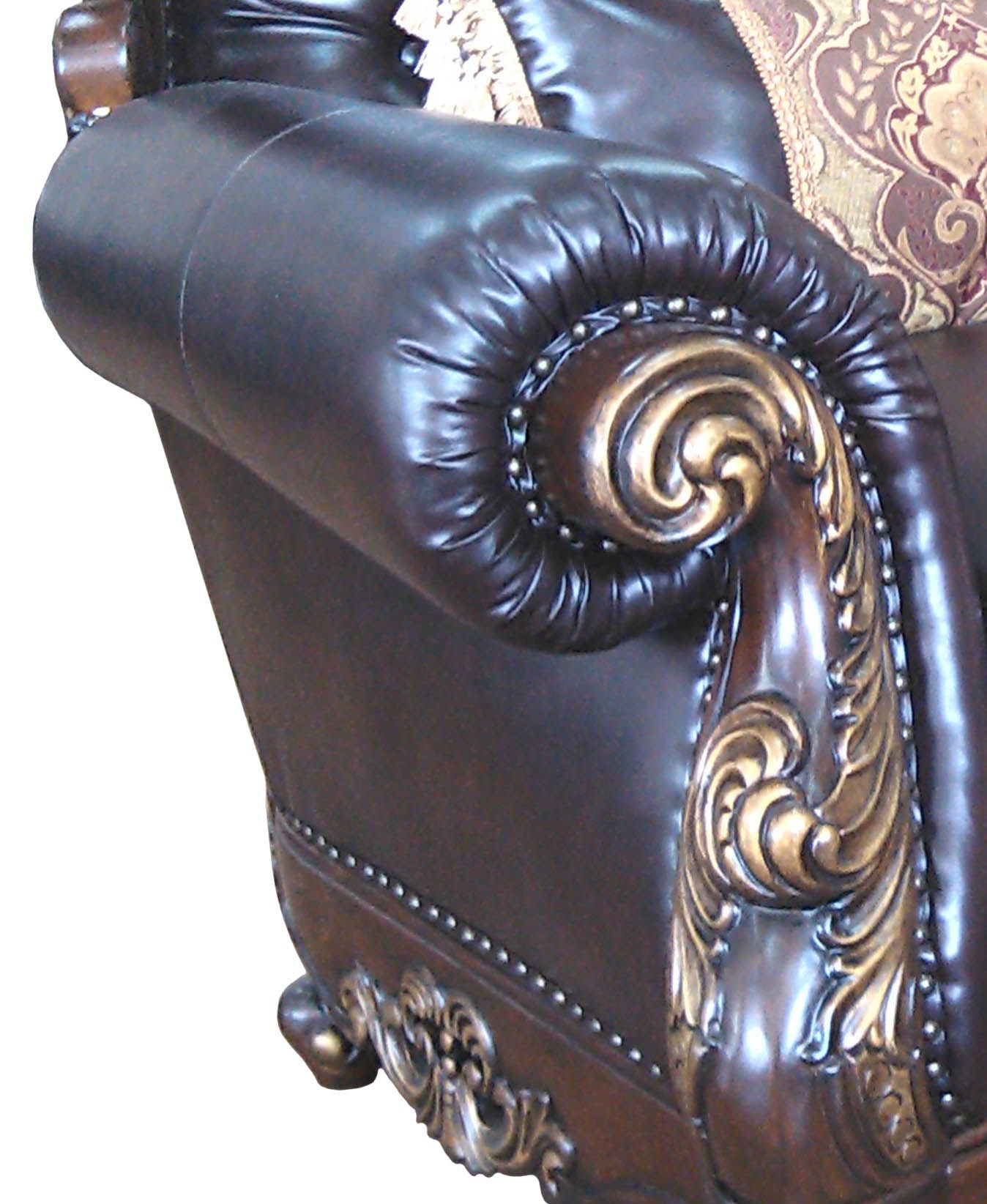 Britney - Arm Chair - Dark Brown