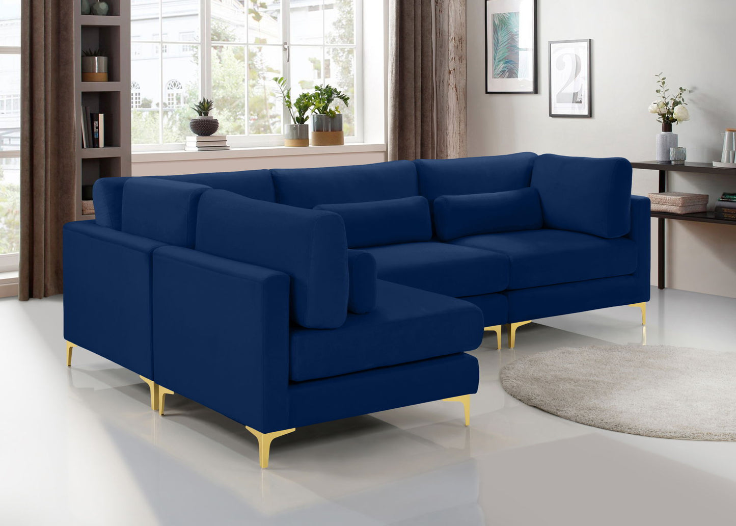 Julia - Modular Sectional 4 Piece - Navy