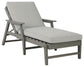 Visola - Gray - Chaise Lounge With Cushion