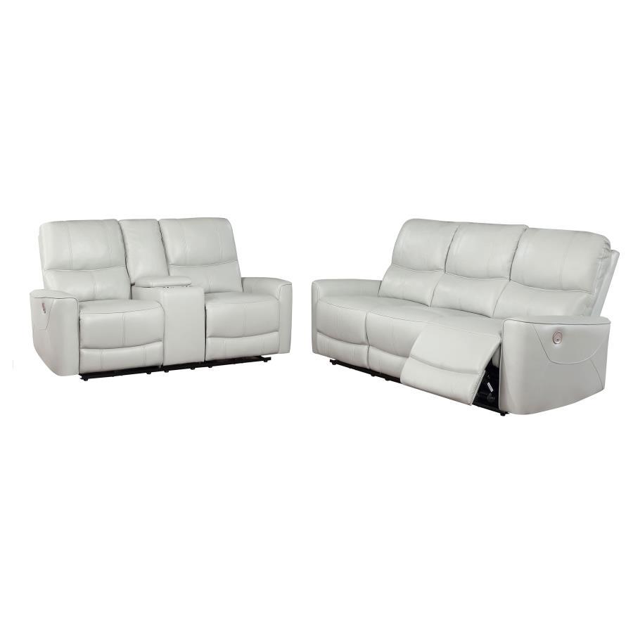 Greenfield - Upholstered Power Reclining Sofa Set