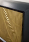 Tayner - Black / Gold Finish - Accent Cabinet