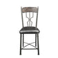 Lynlee - Counter Height Chair (Set of 2) - Espresso PU & Dark Bronze