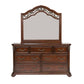 Messina Estates - 7 Drawer Dresser - Dark Brown