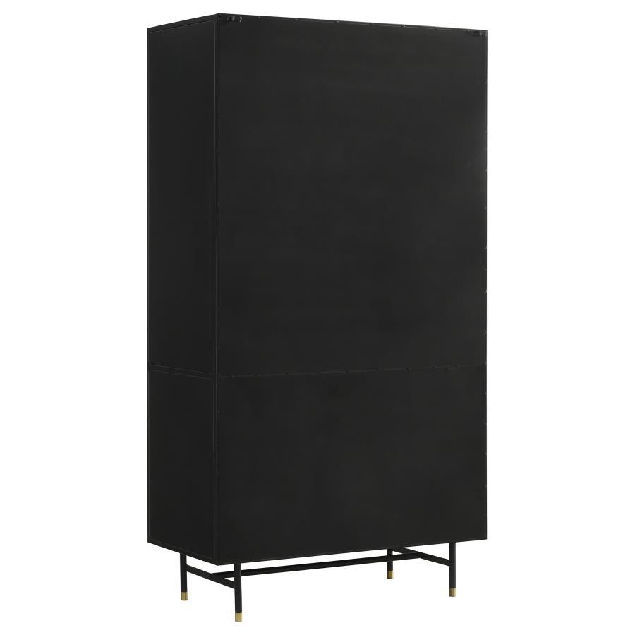 Santiago - Rectangular 4-Door Cabinet - Matte Black