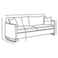 Corliss - Upholstered Arched Arm Sofa Set