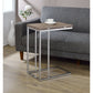 Danson - Accent Table - Weathered Oak & Chrome