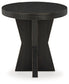 Galliden - Black - Round End Table