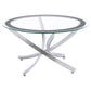 Brooke - Round Glass Top Coffee Table Set