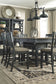 Tyler - Black / Gray - Rectangular Dining Room Counter Table