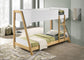 Wyatt - Wood Twin Over Twin Bunk Bed - White And Natural