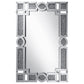 Jackie - Interlocking Wall Mirror With Iridescent Panels And Beads - Silver