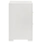 Ives - 2-Drawer Nightstand Bedside Table - White High Gloss