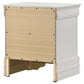 Louis Philippe - 2-Drawer Nightstand Bedside Table - White