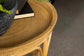 Antonio - Round Rattan Tray Top Accent Side Table