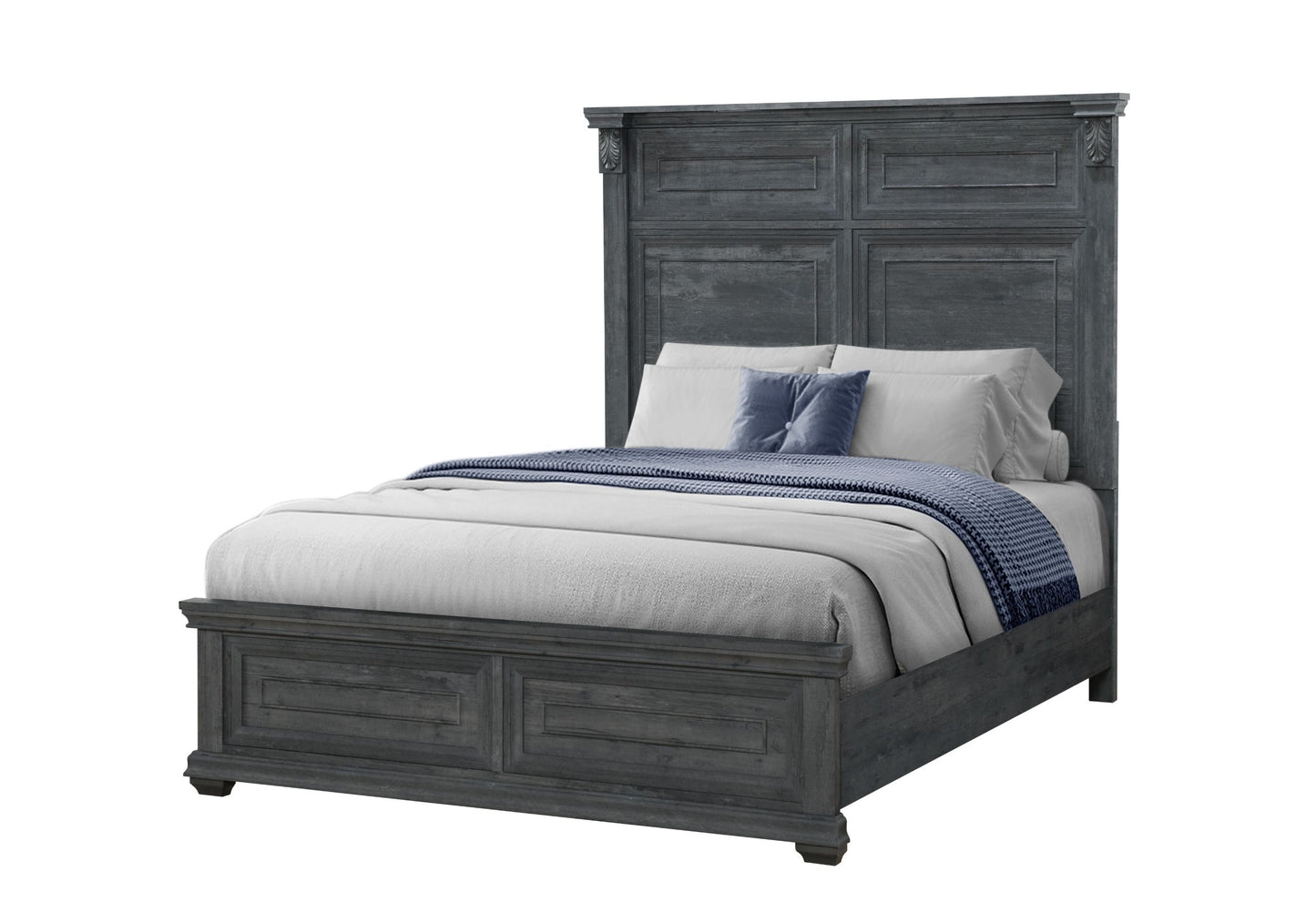 Tatum - 5 Piece Full Bedroom Set Without Storage - Gray