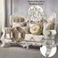 Vanaheim - Loveseat - Fabric & Antique White Finish