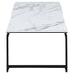 Clark - 3 Piece Faux Marble Top Coffee Table Set - White