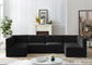 Quincy - Modular Sectional 6 Piece - Black - Fabric