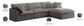 Cozy - Modular Sectional 4 Piece Cloud - Grey