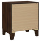 Welsley - 2-Drawer Nightstand Bedside Table - Walnut