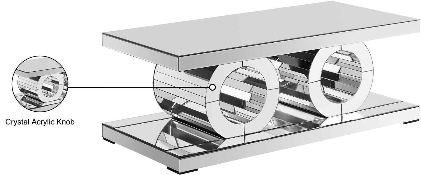 Jocelyn - Coffee Table - Pearl Silver