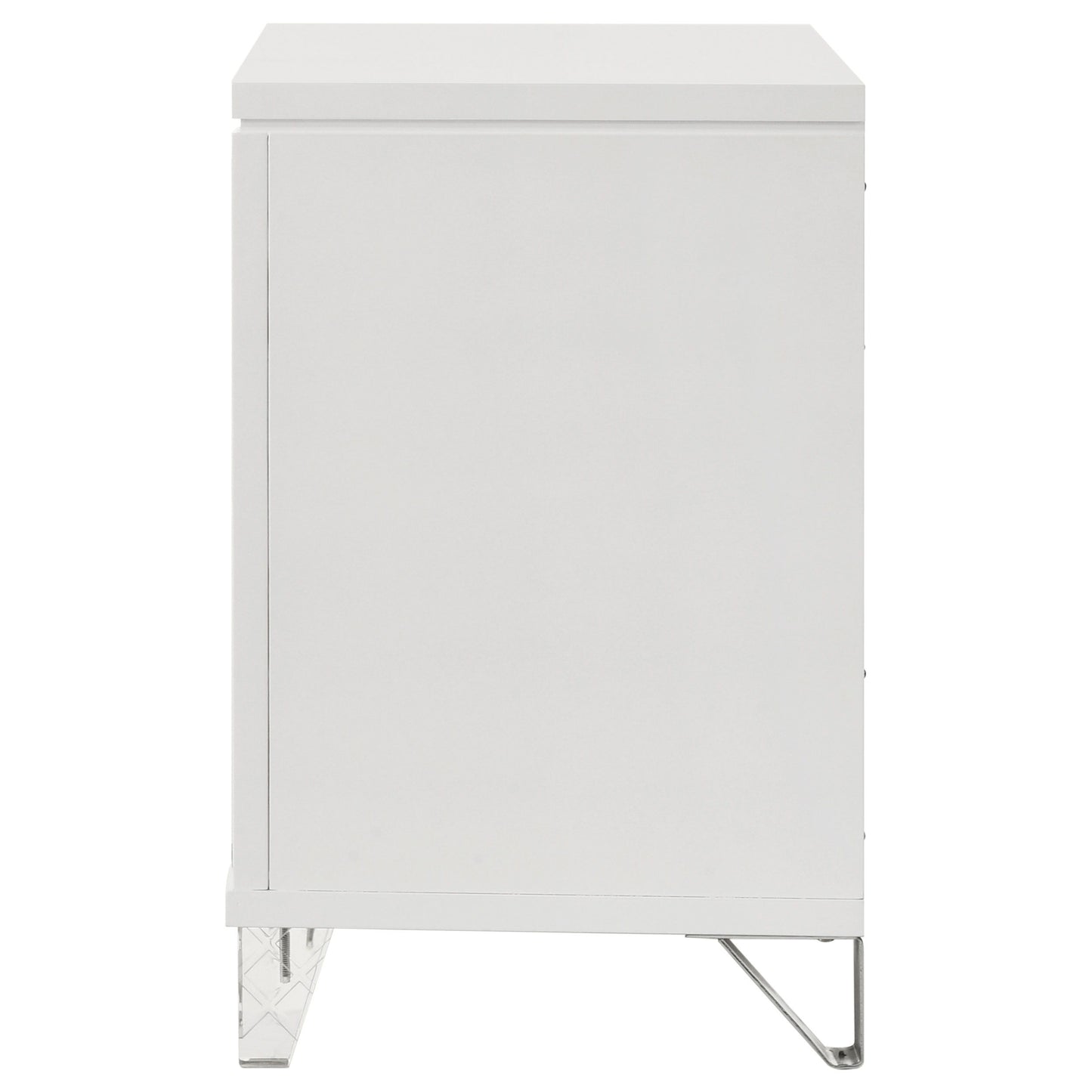 Marmore - 2-Drawer Nightstand Bedside Table - White