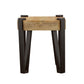 Winston - Wooden Square Top End Table - Natural And Matte Black