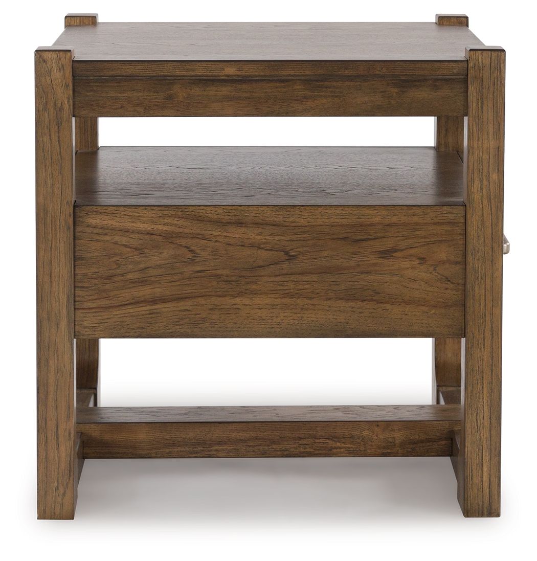 Cabalynn - Light Brown - Square End Table