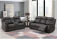 U8517 - Reclining Sofa / Console Reclining Loveseat, Reclining Collections - Charcoal