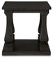 Wellturn - Black - Rectangular End Table