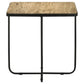 Elyna - Square Stone Top Accent Side Table - Beige