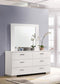 Felicity - 6-Drawer Dresser With Mirror - Glossy White