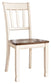 Whitesburg - Brown / Cottage White - Dining Room Side Chair (Set of 2)