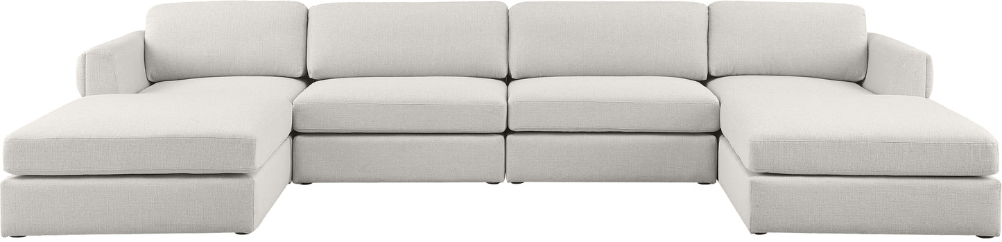 Beckham - Modular Sectional 6 Piece - Beige - Fabric - Modern & Contemporary